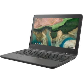 Picture of Lenovo 300e Chromebook 2nd Gen 81MB0067US 11.6" Touchscreen Convertible 2 in 1 Chromebook - HD - 1366 x 768 - Intel Celeron N4020 Dual-core (2 Core) 1.10 GHz - 4 GB Total RAM - 32 GB Flash Memory - Black