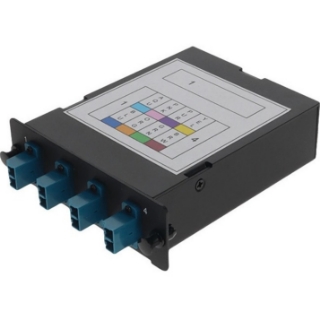 Picture of AddOn 4-Bay Cassette 12-Fiber MPO In, 4 LC Duplex Out, Multi-mode Duplex OS2