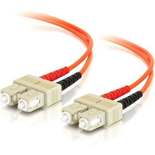 Picture of C2G-1m SC-SC 50/125 OM2 Duplex Multimode Fiber Optic Cable (TAA Compliant) - Orange