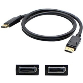 Picture of 6ft Lenovo 0A36537 Compatible DisplayPort 1.2 Male to DisplayPort 1.2 Male Black Cable For Resolution Up to 2560x1600 (WQXGA)