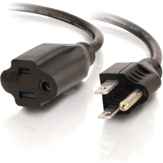 Picture of C2G 4ft Power Extension Cord - Outlet Saver - 16 AWG