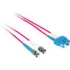 Picture of C2G-3m SC-ST 9/125 OS1 Duplex Singlemode PVC Fiber Optic Cable - Red