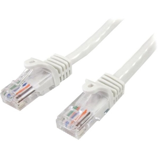 Picture of StarTech.com 5ft White Snagless Cat5e UTP Patch Cable