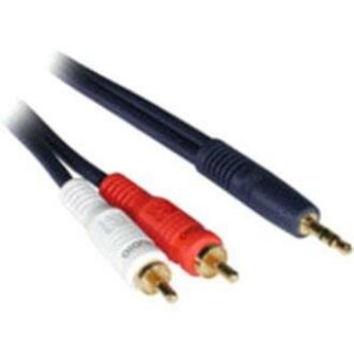 Picture of C2G 3ft Velocity One 3.5mm Stereo Male to Two RCA Stereo Male Y-Cable