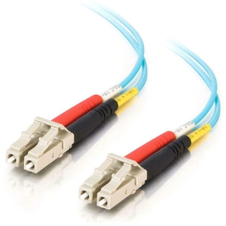 Picture of C2G-10m LC-LC 10Gb 50/125 OM3 Duplex Multimode PVC Fiber Optic Cable (LSZH) - Aqua