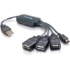 Picture of C2G 11in 4-Port USB 2.0 Hub Cable