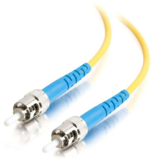 Picture of C2G-1m ST-ST 9/125 OS1 Simplex Singlemode PVC Fiber Optic Cable (LSZH) - Yellow