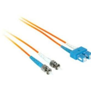 Picture of C2G-30m SC-ST 50/125 OM2 Duplex Multimode Fiber Optic Cable (Plenum-Rated) - Orange