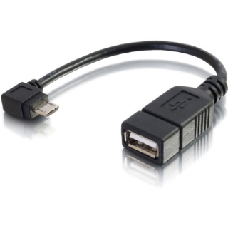 Picture of C2G 6in OTG Adapter Cable - USB Mobile Adapter - USB Micro B to A - M/F