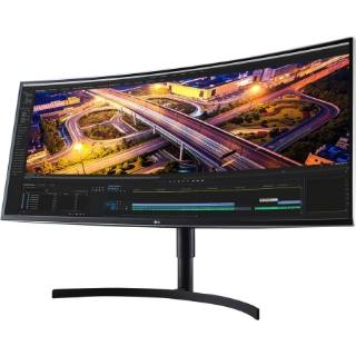 Picture of LG Ultrawide 38BN75C-B 38" UW-QHD+ Curved Screen LCD Monitor - 21:9 - High Glossy Black, Silver Spray