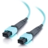 Picture of C2G 15m MPO Fiber Array Cable Method B OM4 Riser Rated (OFNR) - Aqua - 50ft