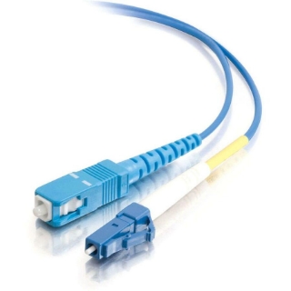 Picture of C2G-1m LC-SC 9/125 OS1 Simplex Singlemode PVC Fiber Optic Cable - Blue