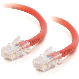 Picture of C2G-10ft Cat5e Non-Booted Crossover Unshielded (UTP) Network Patch Cable - Red