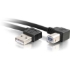 Picture of C2G 5m USB 2.0 Right Angle A/B Cable - Black (16.4ft)