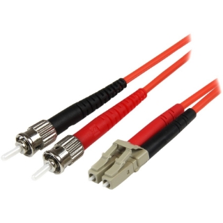 Picture of StarTech.com 5m Fiber Optic Cable - Multimode Duplex 50/125 - LSZH - LC/ST - OM2 - LC to ST Fiber Patch Cable