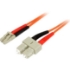 Picture of StarTech.com 5m Fiber Optic Cable - Multimode Duplex 50/125 - LSZH - LC/SC - OM2 - LC to SC Fiber Patch Cable