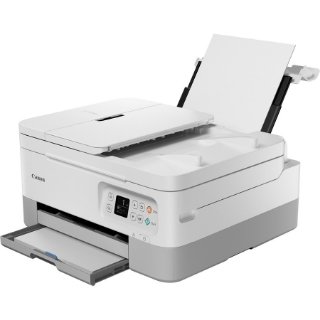 Picture of Canon PIXMA TR TR7020 Inkjet Multifunction Printer-Color-Copier/Scanner-4800x1200 dpi Print-Automatic Duplex Print-200 sheets Input-1200 dpi Optical Scan-Wireless LAN-Wireless PictBridge-Mopria-Canon PRINT App-PIXMA Cloud Link-Canon Plug-in Print