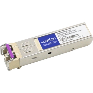 Picture of AddOn Alcatel-Lucent Nokia 3HE00868CB Compatible TAA Compliant 1000Base-BX SFP Transceiver (SMF, 1490nmTx/1310nmRx, 10km, LC, DOM)