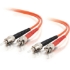 Picture of C2G-1m ST-ST 62.5/125 OM1 Duplex Multimode PVC Fiber Optic Cable (LSZH) - Orange