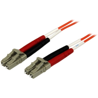 Picture of StarTech.com 3m Fiber Optic Cable - Multimode Duplex 50/125 - OFNP Plenum - LC/LC - OM2 - LC to LC Fiber Patch Cable