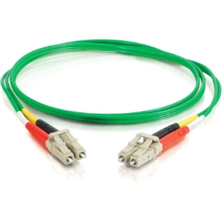 Picture of C2G 2m LC-LC 62.5/125 OM1 Duplex Multimode PVC Fiber Optic Cable - Green