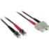 Picture of C2G-1m SC-ST 62.5/125 OM1 Duplex Multimode PVC Fiber Optic Cable - Black