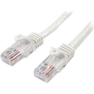 Picture of StarTech.com 7ft White Snagless Cat5e UTP Patch Cable