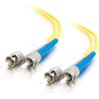 Picture of C2G-6m ST-ST 9/125 OS1 Duplex Singlemode PVC Fiber Optic Cable - Yellow