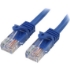 Picture of StarTech.com 5m Cat5e Patch Cable with Snagless RJ45 Connectors - Blue - 5 m Patch Cord