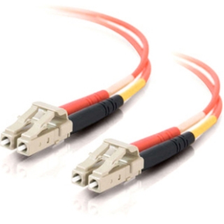 Picture of C2G 5m LC-LC 50/125 Duplex Multimode OM2 Fiber Cable - Orange - 16ft