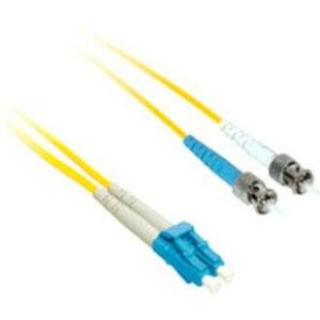 Picture of C2G-1m LC-ST 9/125 OS1 Duplex Singlemode Fiber Optic Cable (Plenum-Rated) - Yellow