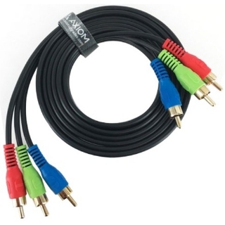 Picture of Axiom 3-RCA Component Video Cable 6ft