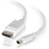 Picture of C2G 10ft Mini DisplayPort to DisplayPort Adapter Cable M/M - White