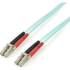 Picture of StarTech.com 2m Fiber Optic Cable - 10 Gb Aqua - Multimode Duplex 50/125 - LSZH - LC/LC - OM3 - LC to LC Fiber Patch Cable