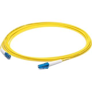 Picture of AddOn 44m LC (Male) to LC (Male) Straight Yellow OS2 Simplex Fiber OFNR (Riser-Rated) Patch Cable