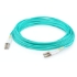 Picture of AddOn 79m LC (Male) to LC (Male) Straight Aqua OM4 Duplex Plenum Fiber Patch Cable