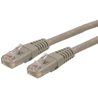 Picture of StarTech.com 1ft CAT6 Ethernet Cable - Gray Molded Gigabit - 100W PoE UTP 650MHz - Category 6 Patch Cord UL Certified Wiring/TIA