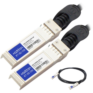 Picture of AddOn Intel XDACBL1M to Multiple OEM Compatible TAA Compliant 10GBase-CU SFP+ to SFP+ Direct Attach Cable (Passive Twinax, 1m)