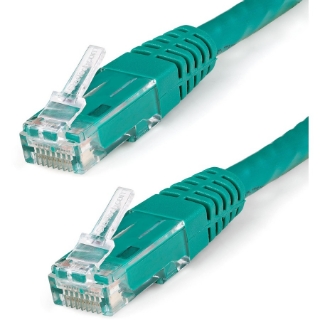 Picture of StarTech.com 4ft CAT6 Ethernet Cable - Green Molded Gigabit - 100W PoE UTP 650MHz - Category 6 Patch Cord UL Certified Wiring/TIA