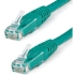 Picture of StarTech.com 4ft CAT6 Ethernet Cable - Green Molded Gigabit - 100W PoE UTP 650MHz - Category 6 Patch Cord UL Certified Wiring/TIA