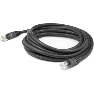 Picture of AddOn 6ft RJ-45 (Male) to RJ-45 (Male) Black Cat6 STP PVC Copper Patch Cable