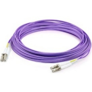 Picture of AddOn 375ft LC (Male) to LC (Male) OM2 Orange Duplex Fiber OFNR (Riser-Rated) Patch Cable