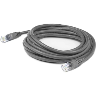 Picture of AddOn 3ft RJ-45 (Male) to RJ-45 (Male) Straight Gray Cat6A UTP PVC Copper Patch Cable