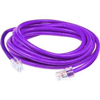 Picture of AddOn 3ft RJ-45 (Male) to RJ-45 (Male) Purple Cat5e UTP PVC Copper Patch Cable