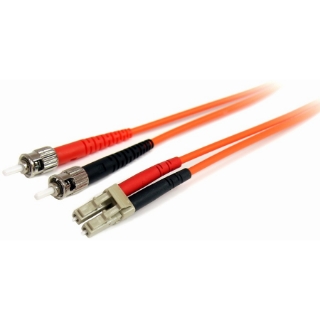 Picture of StarTech.com 2m Fiber Optic Cable - Multimode Duplex 62.5/125 - LSZH - LC/ST - OM1 - LC to ST Fiber Patch Cable