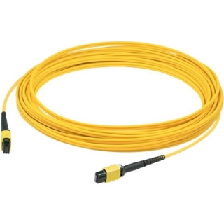 Picture of AddOn 15m MPO/MPO Female to Female Straight OS2 24 Fiber SMF Patch Cable Plenum