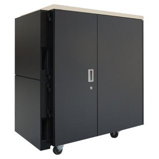 Picture of APC by Schneider Electric NetShelter CX 24U Secure Soundproof Server Room in a Box Enclosure International