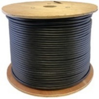 Picture of AddOn 1000ft Non-Terminated Black Cat6A FTP Outdoor Rated Copper Patch Cable