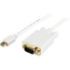 Picture of StarTech.com 10 ft Mini DisplayPort&trade; to VGA Adapter Converter Cable - mDP to VGA 1920x1200 - White