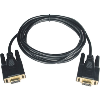 Picture of Tripp Lite 6ft Null Modem Serial DB9 RS232 Cable Adapter Gold F/F 6'